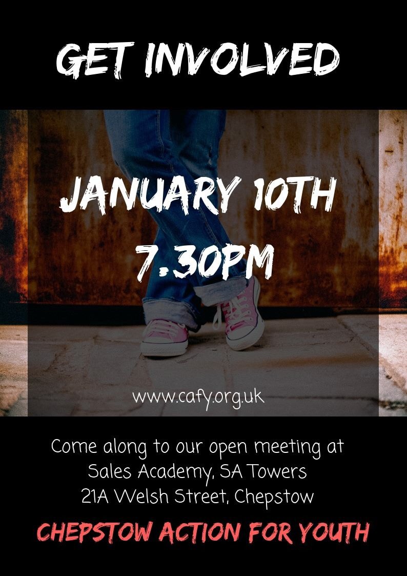 Looking forward to our meeting tomorrow. Always lots of positive conversations and actions for young people in Chepstow. Our meetings are open to all. #chepstow #youthwork #community #getinvolved