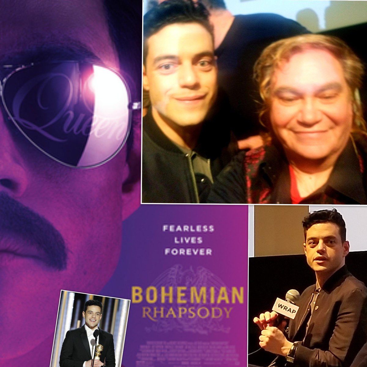 Tonight with impressive actor and #goldenglobe winner <a href="/TheWrap/">TheWrap</a> event. @ramimalekhere