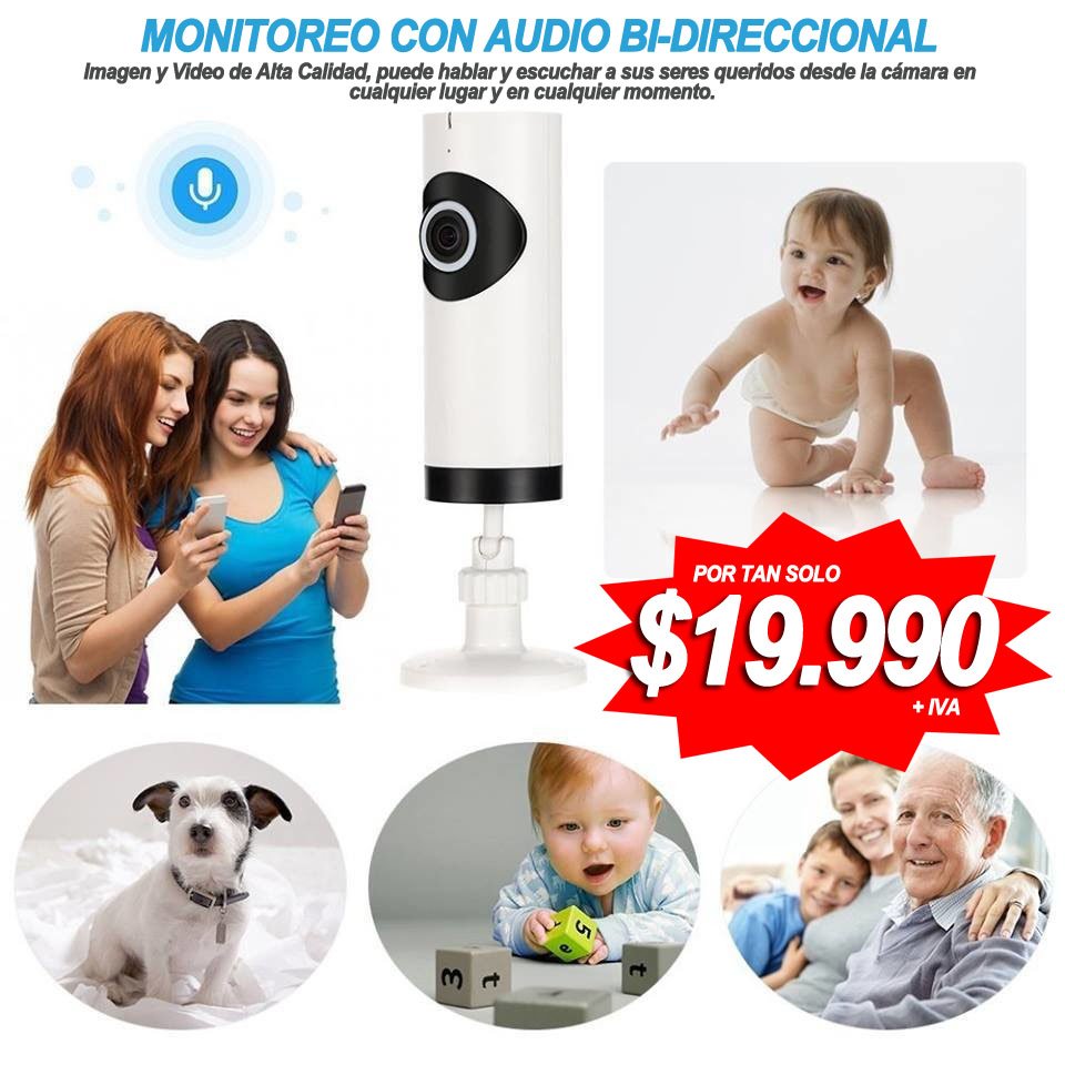 cleverway_stgo's tweet image. #FelizMiercoles cámara de vigilancia wifi por tan solo $19.990 más iva te esperamos! para mayor información acerca de nuestros nuevos productos visítenos en cleverway.cl o llama a nuestro teléfono 229633800 / 226659890 / 996999999 - E-mail: clientes@cleverway.cl