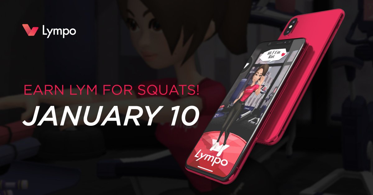 LympoApp's tweet image. Lympo Squat is a new app that will inspire you to be more active by giving 🎁 LYM token rewards just for doing squats! The squats are recognized by an AI, via the front-facing camera.

Global launch: January 10.
Get a reminder 👉 squatforcrypto.com

#ExerciseInspiration