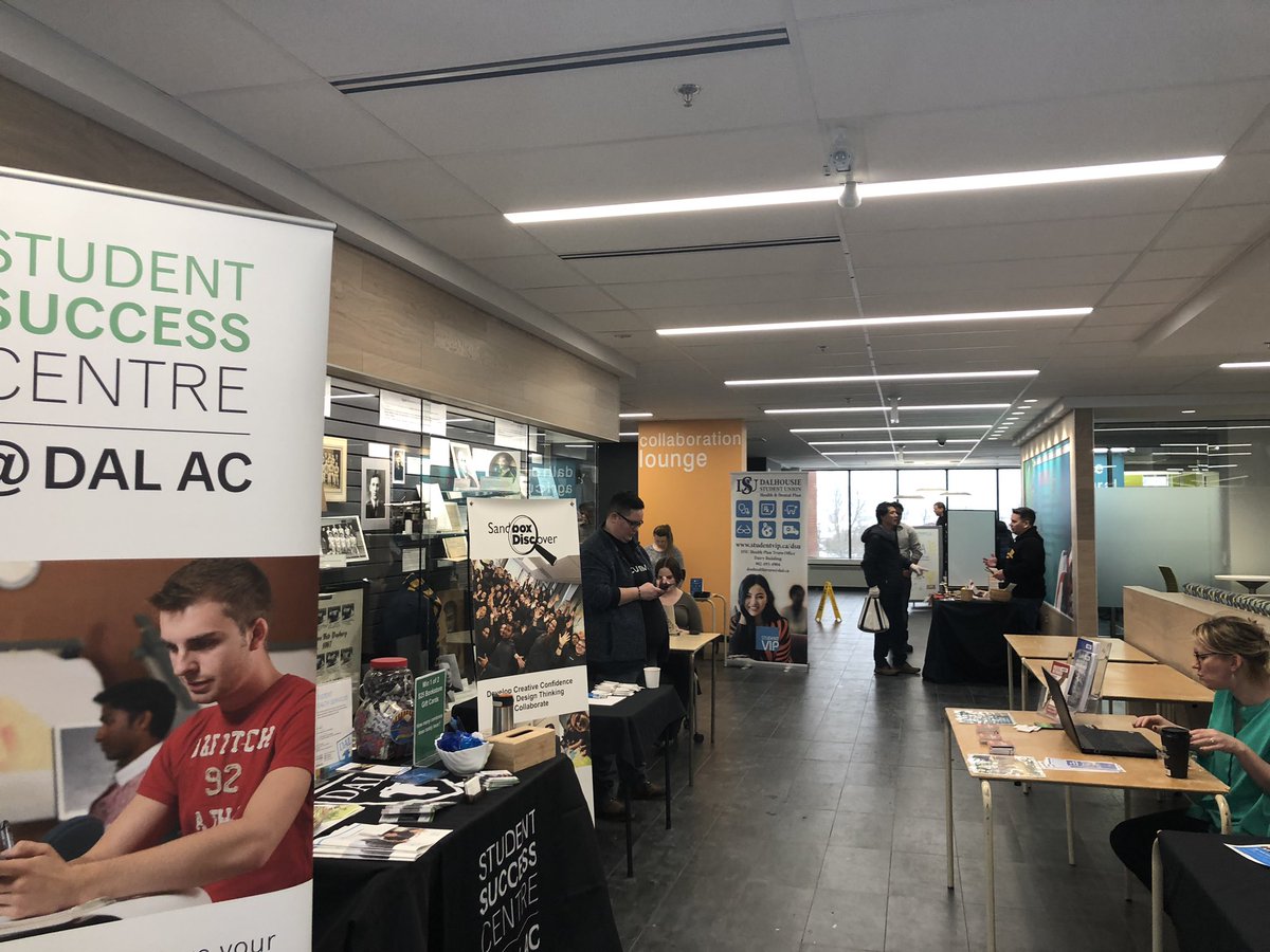 ssdalac's tweet photo. Welcome Back Social at the Student Learning Commons @dalagriculture @DalLibraries until 1pm https://t.co/GCDRK9af2c
