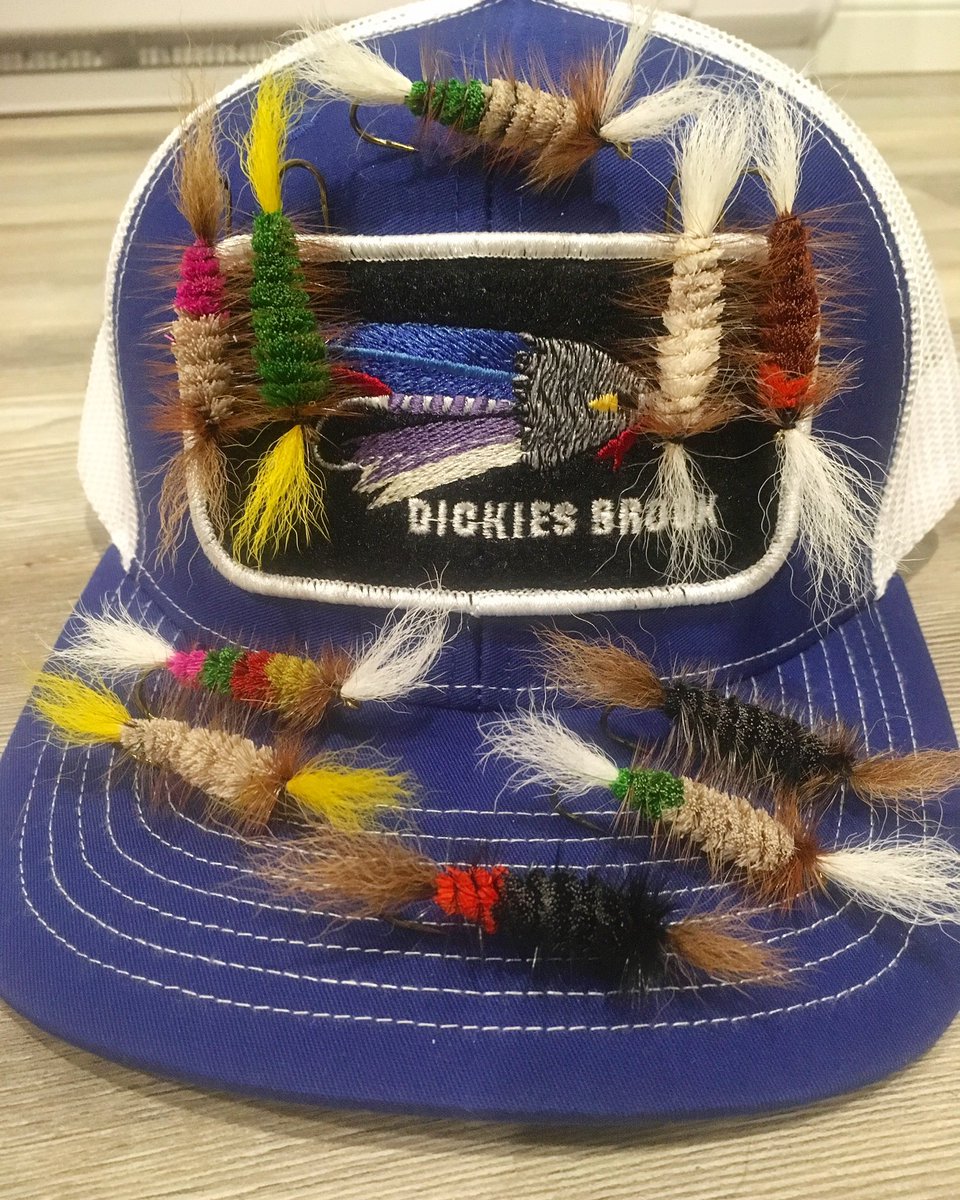 DickiesBrook's tweet photo. It’s tying season and @sharkeyd79 is spitting them out .
#dickiesbrook #pursueyourpassion #itsworthit #eastriveroutfitters #dbflypatchhat #flytying #salmonflies #repthebrook #dbnation https://t.co/7yZpvR58DN