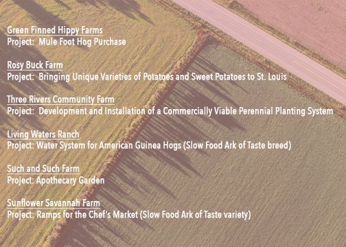 slowfoodstl's tweet photo. Congratulations to our 2019 Small Farm Biodiversity Microgrant Recipients!  
Since 2009 we have awarded more than $82,000 to over 50 farmers, who help put our food ethics into action. https://t.co/ZThuqevTPB