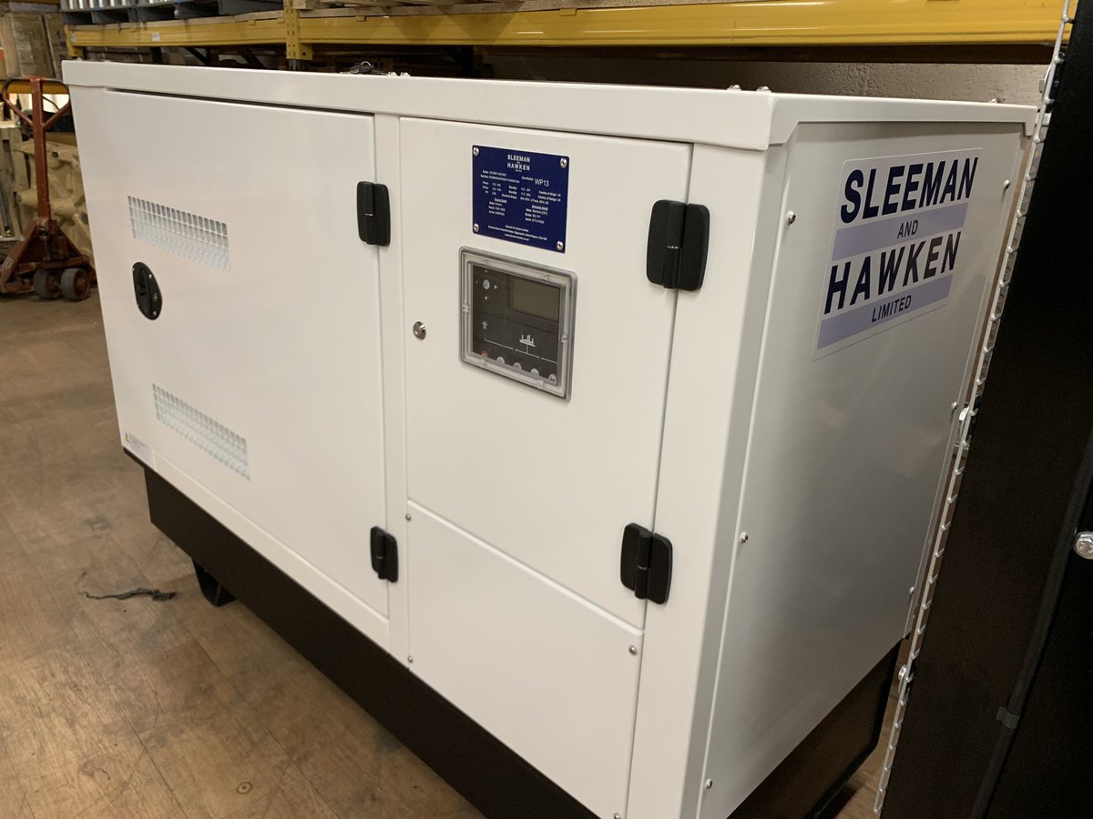 Sleeman_Hawken's tweet photo. SLEEMAN &amp; HAWKEN GENERATORS!

We can now offer a range of branded, UK built, Perkins powered generators. These units are coupled with Stamford Alternators and Deep Sea Panels at 150kVa (Open), 45kVA and 15kVA (Enclosed). All destined for the same customer in Tanzania⚡️🇹🇿 🇬🇧 https://t.co/FnRq5V8g0b
