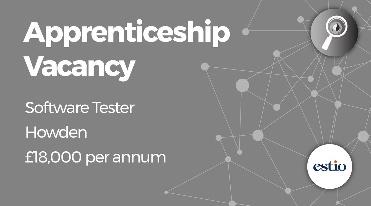 TrainingEstio's tweet photo. Do you have #SoftwareDev skills but want to start a career in #Testing? We have the perfect role for you with an incredible employer based in #Howden, and offers the opportunity to work in a stimulating environment with like-minded people! APPLY NOW: https://t.co/G5YMq5Gyur https://t.co/GQBrCxINaB