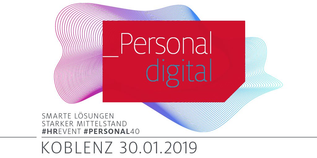 DigitalZBerlin's tweet photo. Sie wollen Ihr #Personalmanagement effizienter gestalten? Dann besuchen Sie _Personal digital – smarte Lösungen, starker Mittelstand am 30.01 im schönen #Koblenz. Mit @AgendaSoftware & @Sarah_Koblenz, @BVMWeV Danach 14.2 #Berlin :) #Personal40 #HRevent #HR https://t.co/e5Y1O5iI4H https://t.co/YAFSnKaM84
