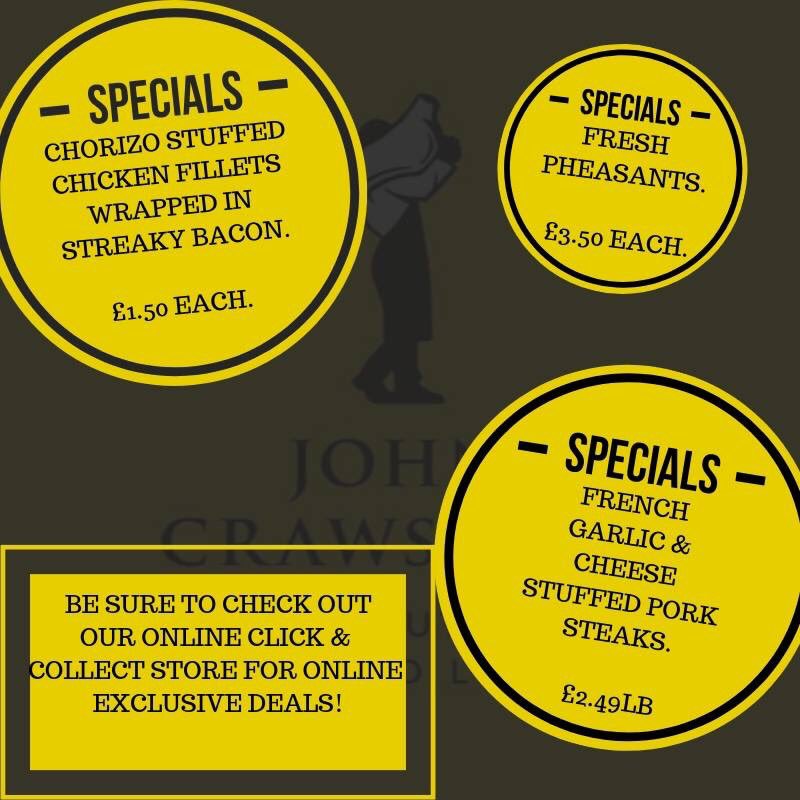 JohnCrawshaws1's tweet photo. THIS WEEKS SPECIALS 10/01 - 16/01

#sheffieldis @Sheffieldis @TheParadeHB @FoxValleySheff @SixerRMC @SheffieldStar @stanningtonfv @ATSocialMediaRT #sheffield #shoplocal #supportlocal https://t.co/EMJ9G0dU65