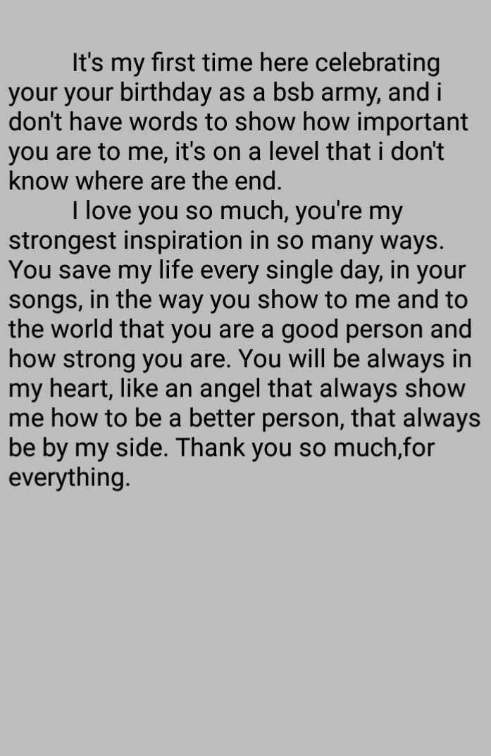 Happy birthday,i love you 