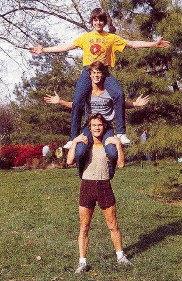 sjlaudeman's tweet photo. @RobLowe found this pic of you and #PatrickSwayze and #ThomasHowell on the set of #TheOutsiders in 1983. It’d be cool to get a tweet back! https://t.co/3mLXaOzY6z