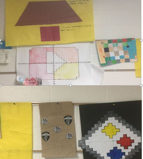 DavidSabourin72's tweet photo. MORE Examples of some great math projects created by the awesome 6th graders at @cheetahstweet ! #WEareLakota @ToddCaulfield https://t.co/mLtgUZS85S