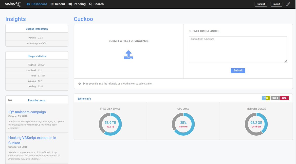 zer0tyan's tweet photo. #Cuckoo #Sandbox is an automated dynamic #malware #analysis system
https://t.co/epaV2v2ycx https://t.co/Jp3XMXPXwS