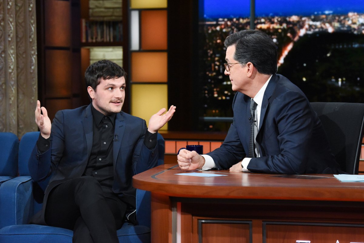 colbertlateshow's tweet photo. .@jhutch1992 had to check his clothes in at the Kit Kat Club. #LSSC https://t.co/b3wlmK45FP https://t.co/4W9ZHHom1C