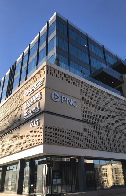 clt_Montgomery's tweet photo. .@PNCBank Tennessee team enjoys cool view from new #Nashville offices in booming SoBro. Good to be home! https://t.co/2AIHo56bqk