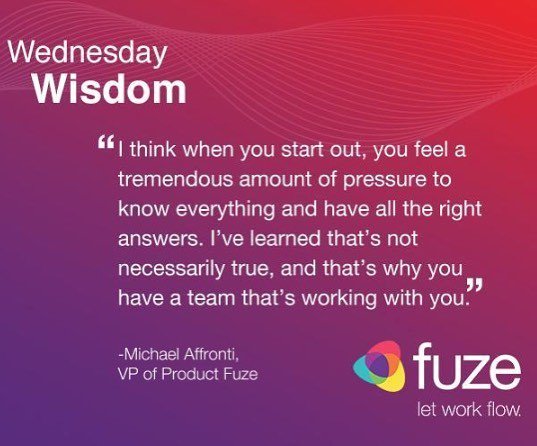 FuzeCareers's tweet photo. No one is an expert from the start. Learn from your experiences 👍🏻 #wednesdaywisdom from @micflash https://t.co/hTByOAMrED https://t.co/kJNapgomjd