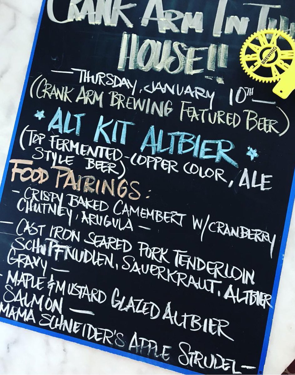 Capital Club 16 (@capital_club16) on Twitter photo Tomorrow night!! @crankarmbrew in the house! Featuring their Alt Kit-Altbier. With food pairings of baked Camembert, cranberry chutney, pork tenderloin, #schupfnudelnmitsauerkraut, maple glazed salmon and Mama Schneider’s #apfelstrudel @919Beer <a href="/919raleigh/">919raleigh.com</a> #919eats @raleighdwtn Tomorrow night!! @crankarmbrew in the house! Featuring their Alt Kit-Altbier. With food pairings of baked Camembert, cranberry chutney, pork tenderloin, #schupfnudelnmitsauerkraut, maple glazed salmon and Mama Schneider’s #apfelstrudel @919Beer <a href="/919raleigh/">919raleigh.com</a> #919eats @raleighdwtn