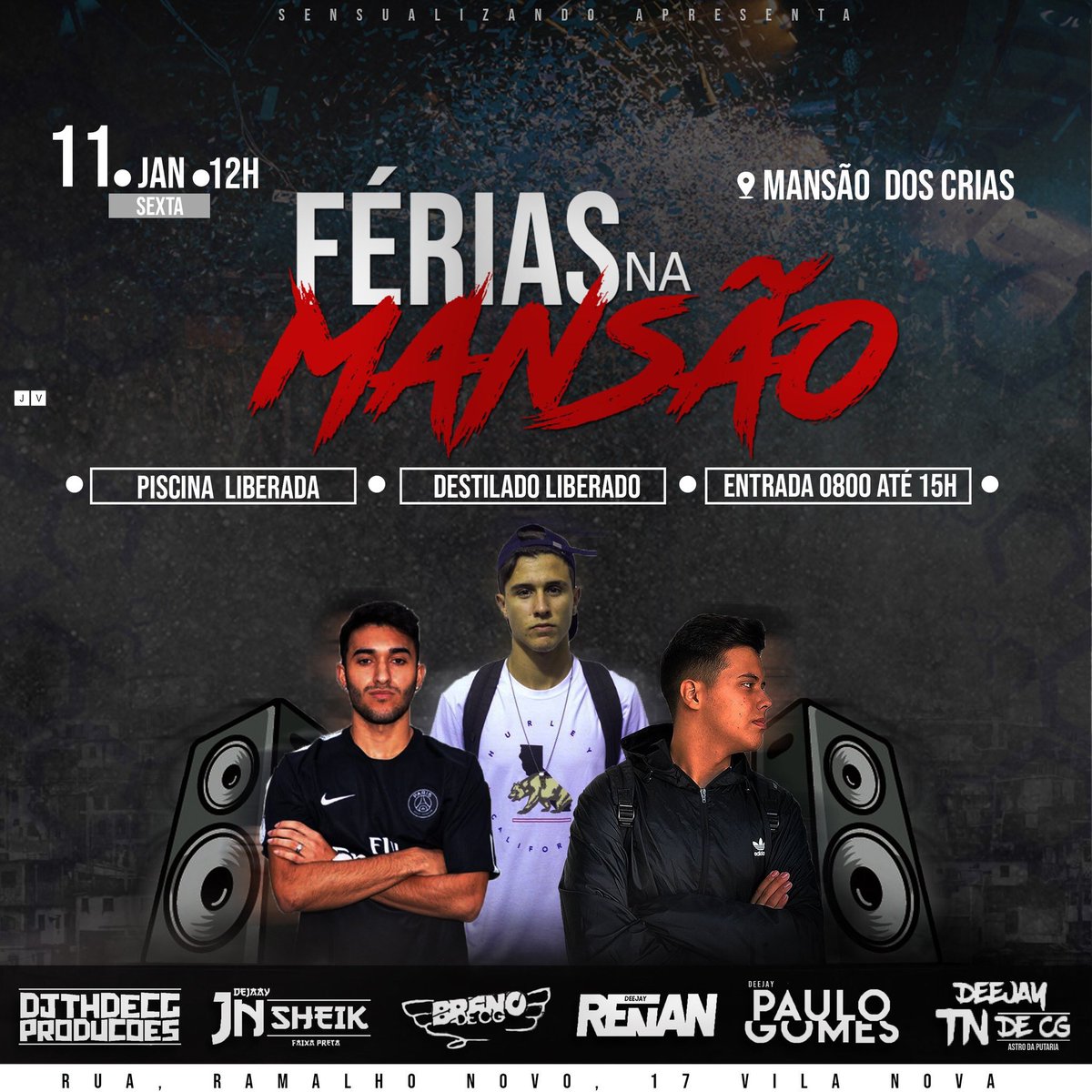 rajadafest's tweet photo. 📍#FériasNaMansão📍
🏠 Rua Ramalho Novo, 17 ( Vila Nova) 
📅 11 Janeiro  (SEXTA-FEIRA)
⌚ 12:00  
🤷🏽‍♂ 0800
🤷🏻‍♀ 0800
📍Destilado Liberado https://t.co/xFON4AkubC