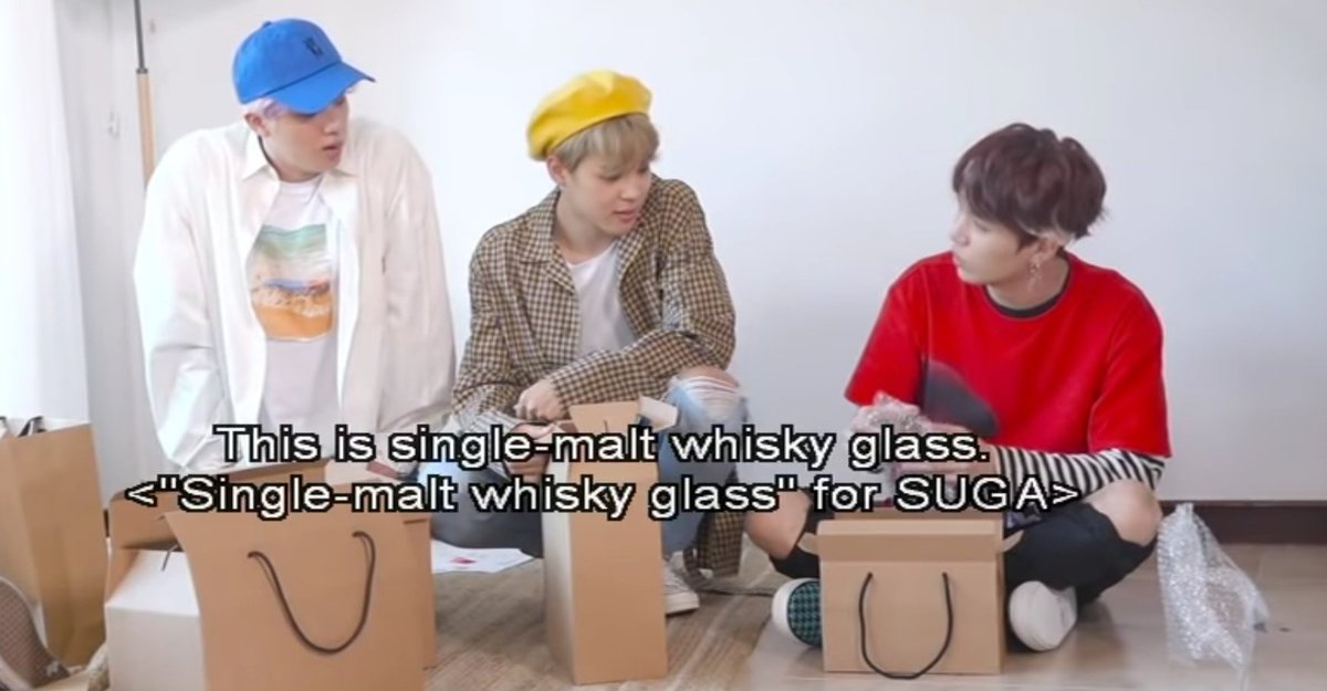 Yoonmin and their drinks.....I wonder when Yoongi introduced Jimin to whisky?  #yoonmin