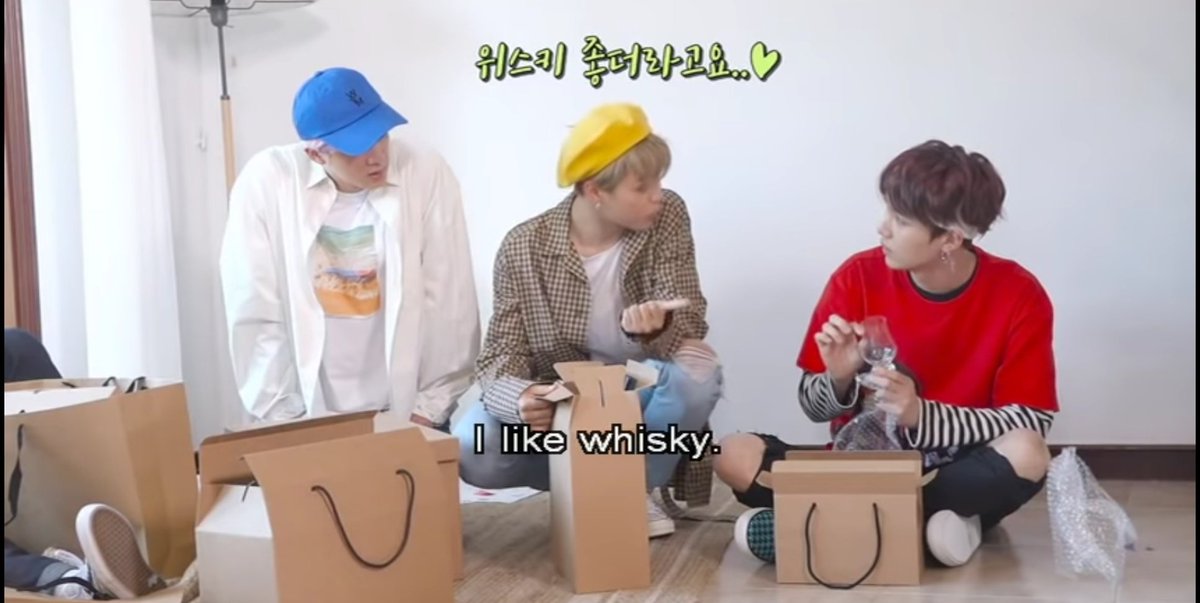 Yoonmin and their drinks.....I wonder when Yoongi introduced Jimin to whisky?  #yoonmin