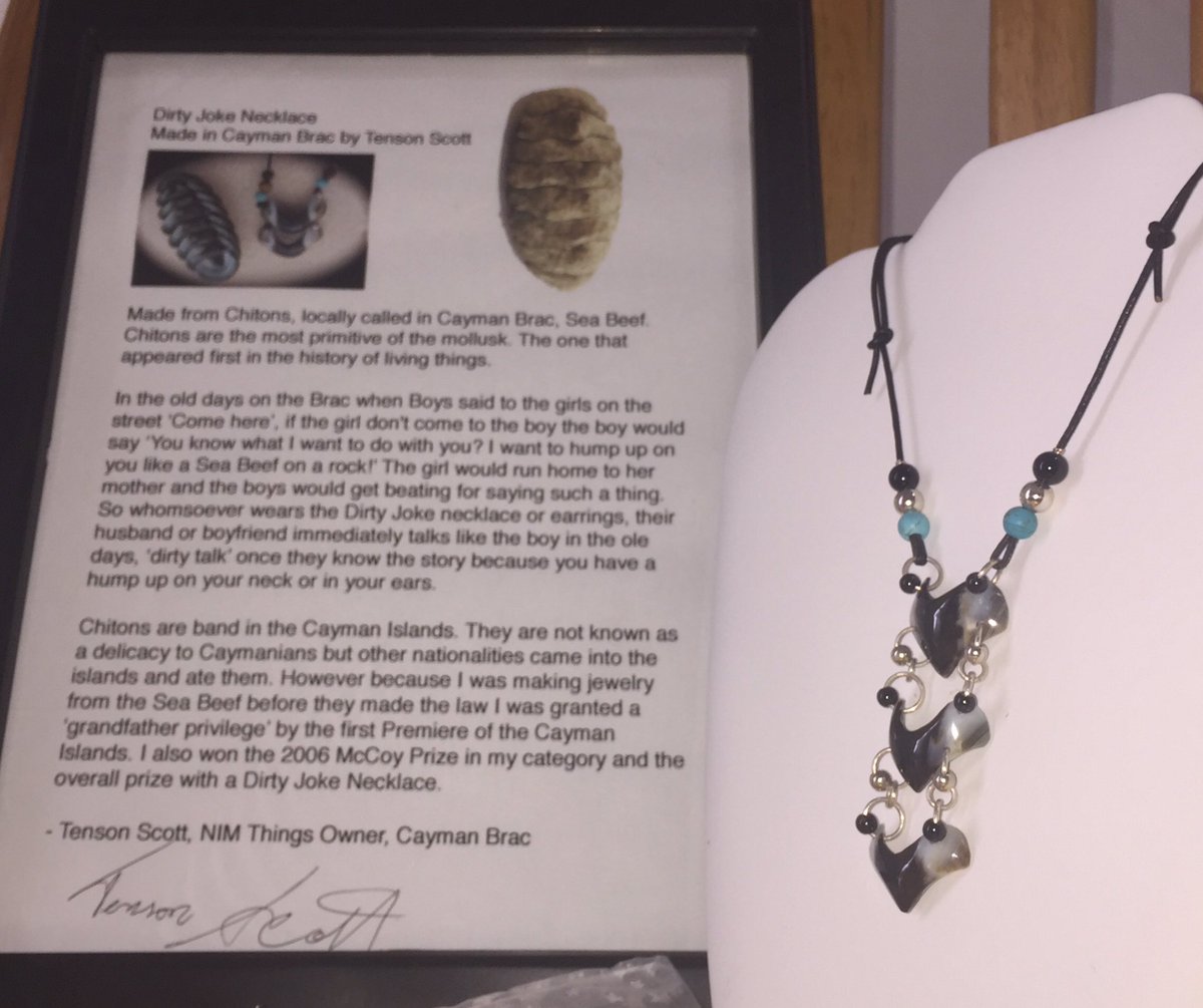 nim_things's tweet photo. Be sure to go out to this great event 26 Jan National Trust Cayman Brac and bid on this Dirty Joke necklace that Tenson generously donated to the cause. They have lots more items to make it fun 😜 #caymanbrac #CaymanIslands #nimthings #dirtyjokenecklace #nationaltrust #auction https://t.co/t4Uk7msQnw