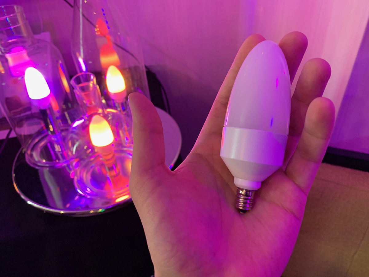 rycrist's tweet photo. @CNET They'll use some of the same multi-color, animated effects as Lifx Tile, too. They looked really good when I got a demo, but are likely to be pretty expensive... https://t.co/vyVwwZCwcA
