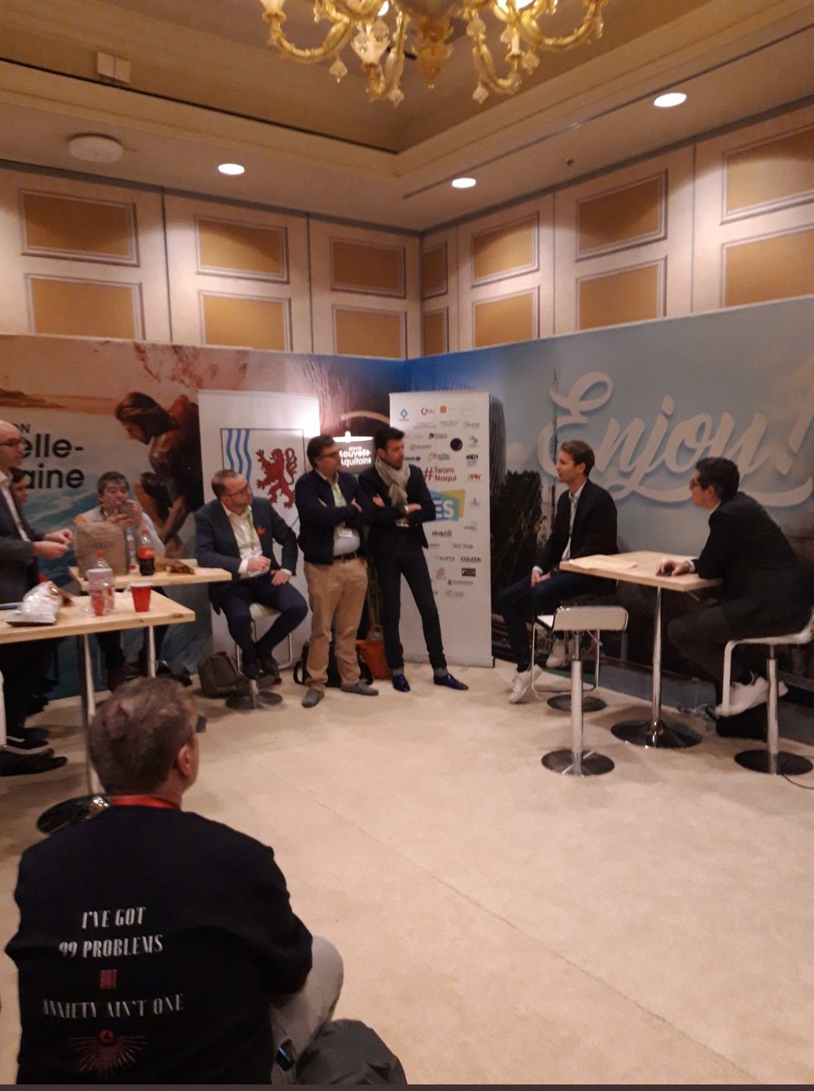 NumeriqueNA's tweet photo. Le bordelais @Cdiscount présente sa stratégie d'open #innovation à la délégation @NvelleAquitaine @FrenchTechBx #TeamNaqui et l'importance des écosystèmes dans le sourcing des startups #CES2019 https://t.co/i0Xwm3KLtH