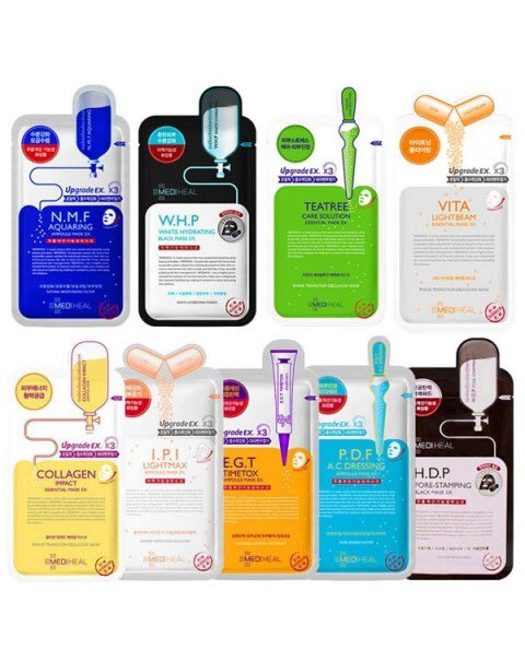 Mediheal Sheet Masks:Also great quality for the price. Comes with lots of extra essence, and these masks really do what it says on the pack!! Pick a mask suitable for your skin concern, my faves are the Aquaring and Teatree.