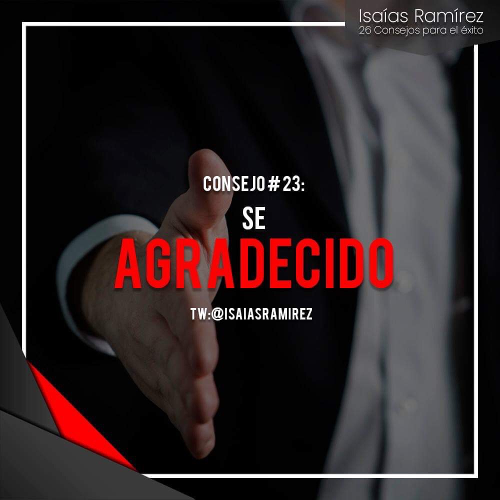 isaiasramirez's tweet photo. 26 Consejos para el éxito personal! Descubre la forma de encontrar la libertad financiera! #FinanzasPersonales #CompraTuDepa https://t.co/pRo9srAhm0
