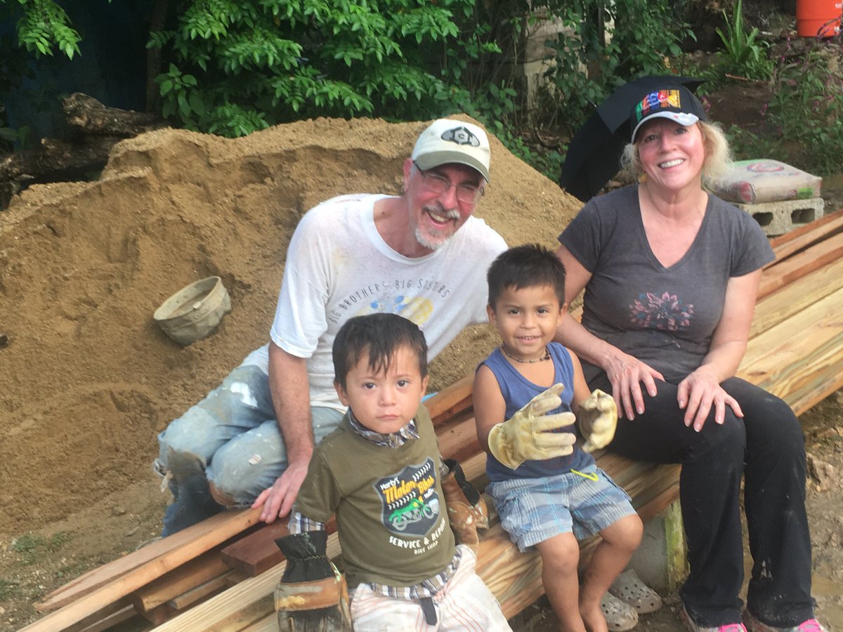 SCN_Volunteers's tweet photo. Lay volunteers continue in the cross-cultural partnership in Las Flores, Belize, to complete home repairs for a family in need. #Catholic https://t.co/xpb03X4uwc