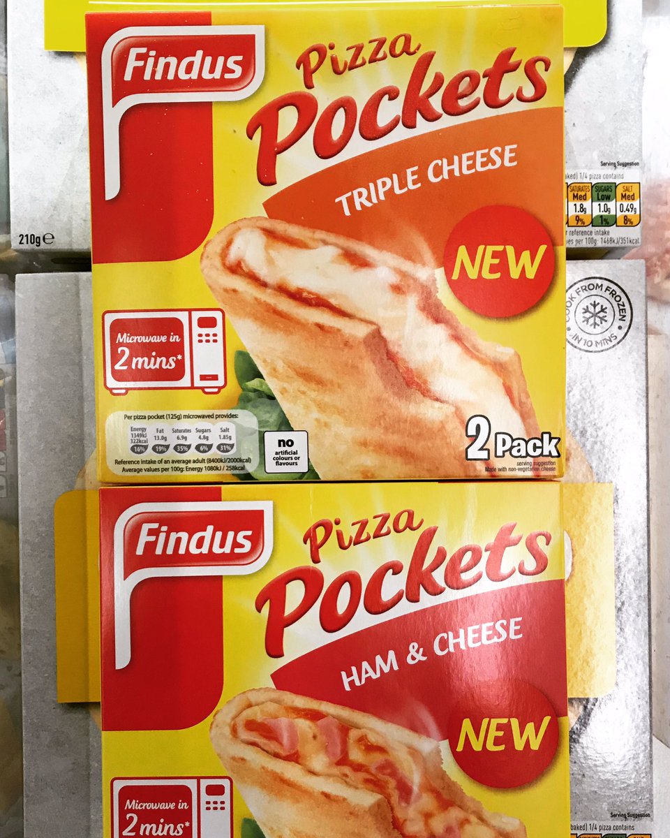 All_Things_New_'s tweet image. Findus Pizza Pockets! 🍕 At Asda @Findus_UK #pizza #pizzapockets #triplecheese #hamandcheese #wellthisisnew