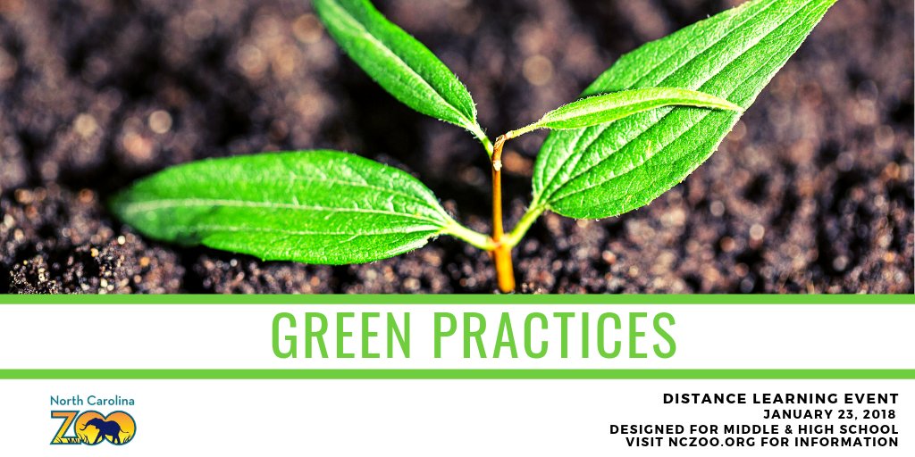 NCZoo's tweet photo. Our Zoo Educators are offering Green Practices distance learning January 23 for middle & high schoolers. Students will learn green practices and environmental responsibility. Visit https://t.co/B1BwJcFqH9…/green-practices-distance-learning #NCZoo #ZooEducators https://t.co/1Qfv1KFMfI