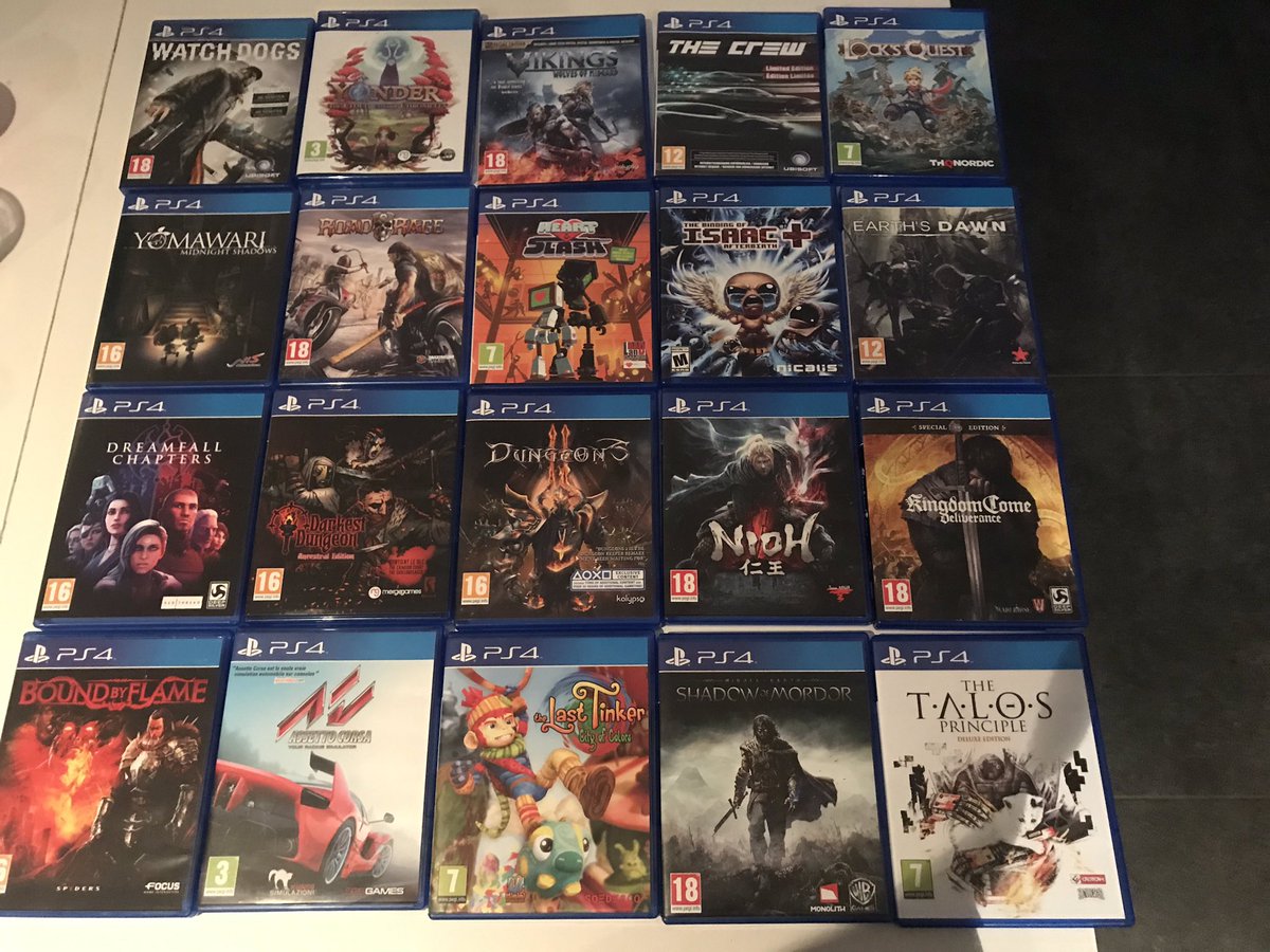 ps_maga86's tweet photo. Pas de Soldes mais un bon paquet de jeux en revendant des anciens jeux #ps4 #fullsetps4 #ps4collection https://t.co/wtm8emoRoY