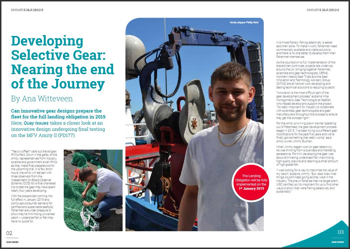 seafishuk's tweet image. Innovative #fishinggear offers the potential to increase #selectivity and reduce bycatch. Find out more about recently developed #selectivegear in #QuayIssues at issuu.com/seafishuk/docs… #landingobligation #geartechnology