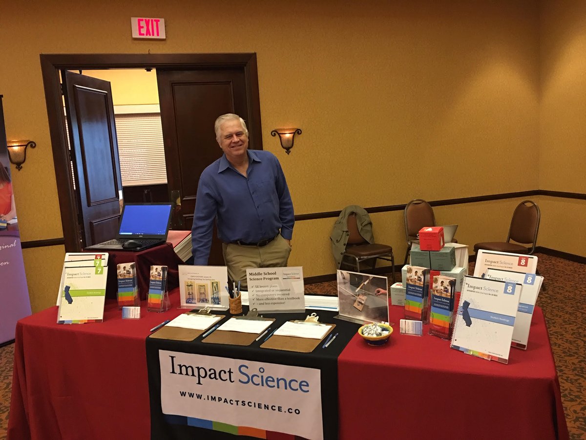 ImpactScienceE1's tweet photo. We had a great time at the LA Instructional Materials Fair yesterday. Please join us today at Alameda’s Science Approved Material Publisher’s Fair! Come by our booth, and check out any of our three presentations! #CaNGSS #MiddleSchoolSci #AlamedaCOE https://t.co/yu65x8GOUD