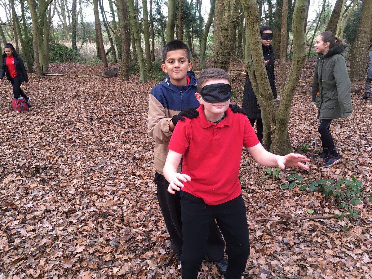 Moreton year 7 put their trust in a partner to guide them around Pendeford Mill Nature Reserve blindfolded and be able to identify trees from touch, smell and taste alone#challenge#johnmuiraward
<a href="/AldersleyHighSc/">AldersleyHighSchool</a> 
<a href="/MoretonForest/">Moreton Forest</a> 
<a href="/MissCJRoss/">Miss Ross</a> 
<a href="/PendefordMill/">Pendeford Mill</a>