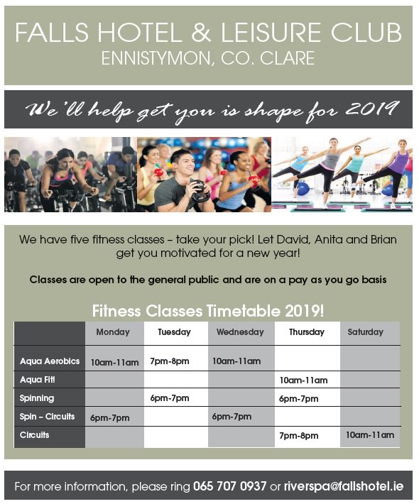 Fallshotel's tweet photo. For the week that's in it - our new fitness classes kicked off in our leisure centre this week... #hinthint #circuits #spinning #getbackintoit https://t.co/z8uwcLWAvZ