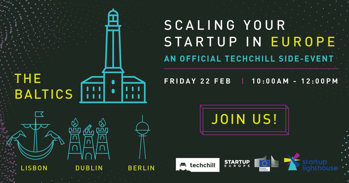 InfoCloudy's tweet photo. Going to @TechChill? ✅ Thinking of scaling up in Berlin, Dublin, Lisbon or the Baltics? ✅
This is your chance! Come meet us and other top startups selected by @eu_lighthouse at this official side-event!
📅 Fri 22 Feb, 10am
👉 Save your spot now!
https://t.co/nj7KLhfgcV https://t.co/ITy6H8fKtc