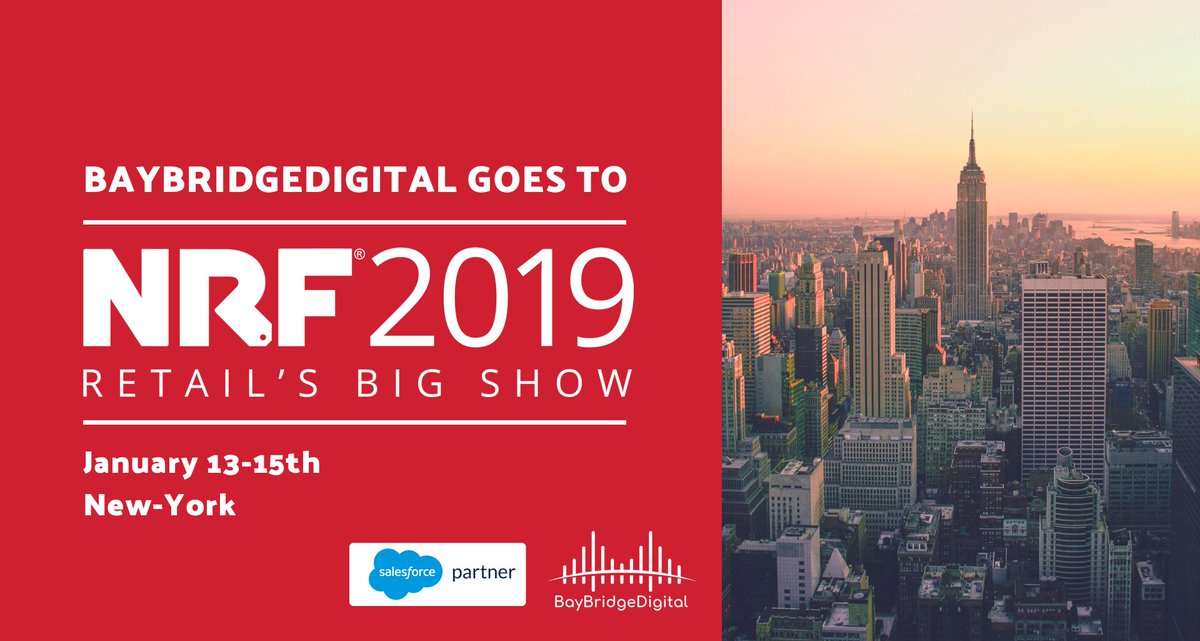 BBridgeDigital's tweet photo. Join us for an Executive Breakfast | Key Takeaways on the New #Retail Era | during #NRF2019 | Jan. 15 08:30-10:00
#Salesforce #BayBridgeDigital #Wynd #NRF2019
Register : https://t.co/b49wt87mRP https://t.co/OMindrdbnz