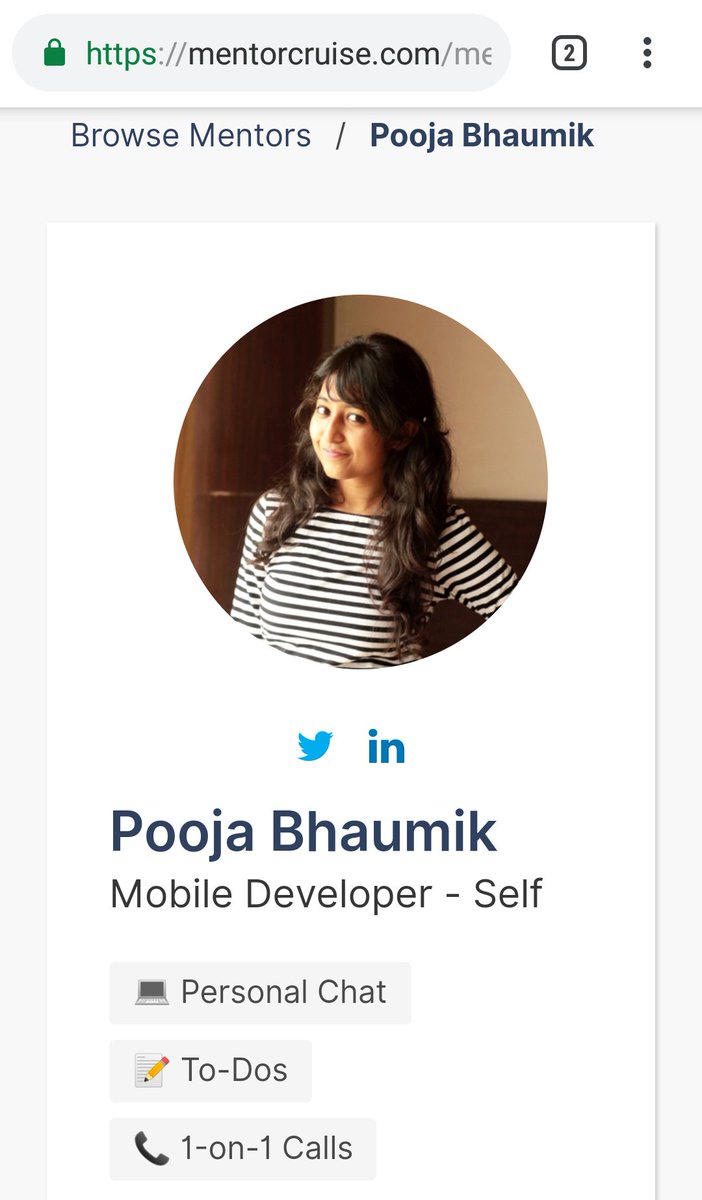 pooja_bhaumik's tweet image. Hey #flutterverse, I am now a Mentor at @mentorcruise and I&apos;m available to take mentees who are beginners at @flutterio and want to get started with it in the right manner. 

3 spots left. 😊

Drop your applications here
mentorcruise.com/mentor/PoojaBh…
