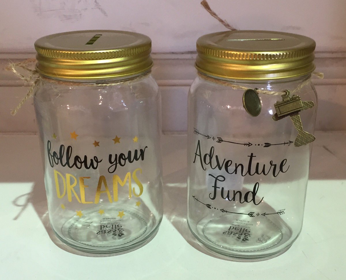 Start saving for those exciting adventures with these money jars #gifts #Gosforth