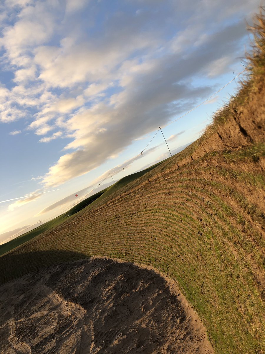 Berry97's tweet photo. #ShellBunker @TheHomeofGolf is nearing completion with just the bunker sand to go in and the entrance to build. Great team effort from the lads. ππΌ@FergalTC https://t.co/1fz0IPUpnB