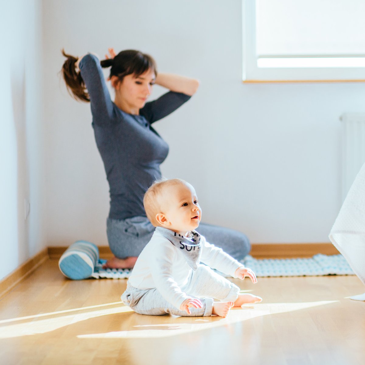 squishymats's tweet photo. A yoga mat for you and a Squishy Mat for them! The perfect duo when trying to squeeze in a little exercise. https://t.co/FrTxSIYUHq