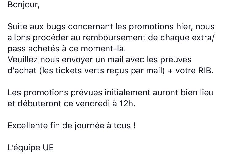 FrConventions's tweet photo. Informations concernant le bug des promotions pour la #HATM3 ! Celles prévues à la base commenceront vendredi à 12h chez @ultimeventz https://t.co/mXxIH7jCOi