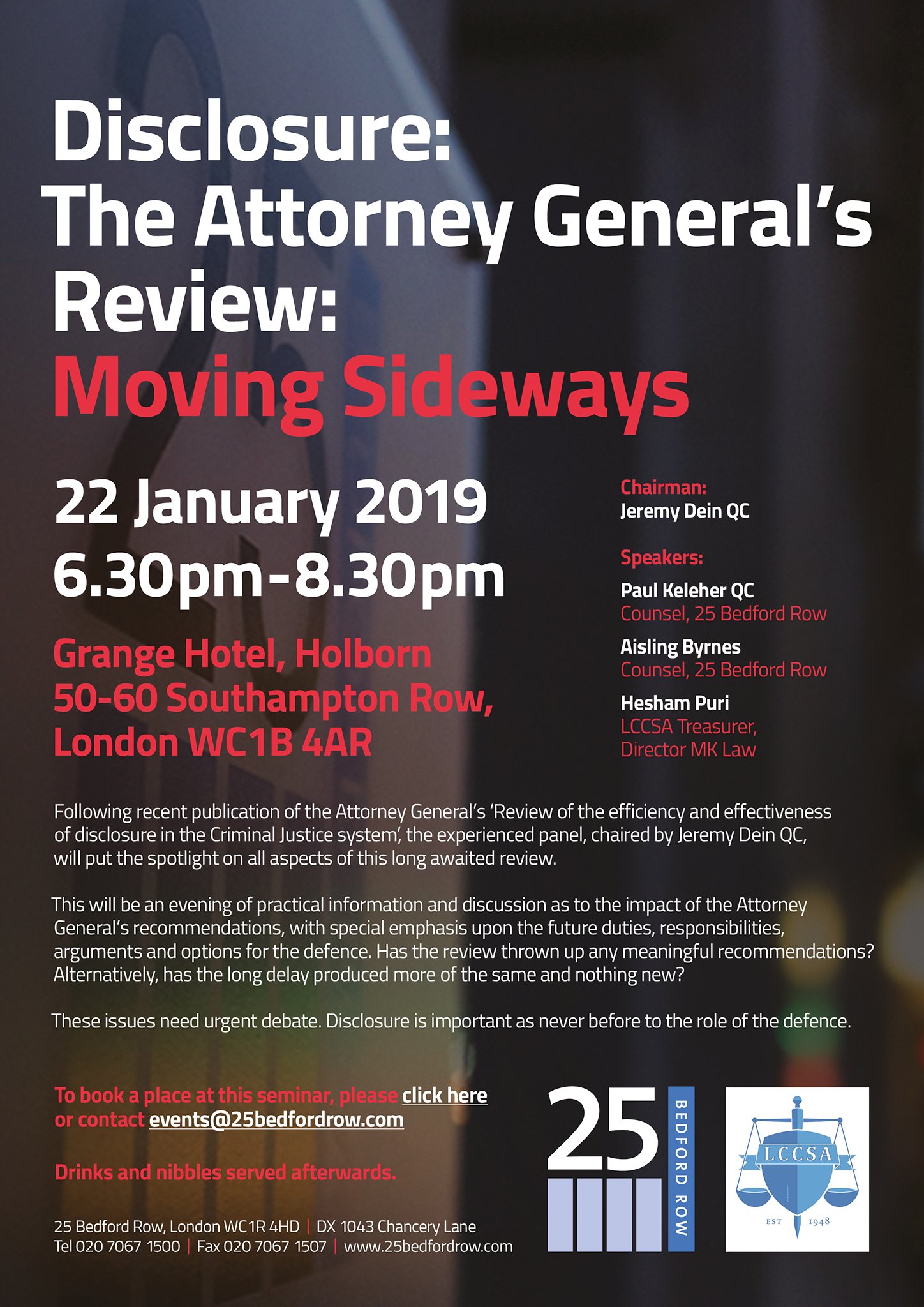 25 Bedford Row on Twitter "Disclosure Review, information and