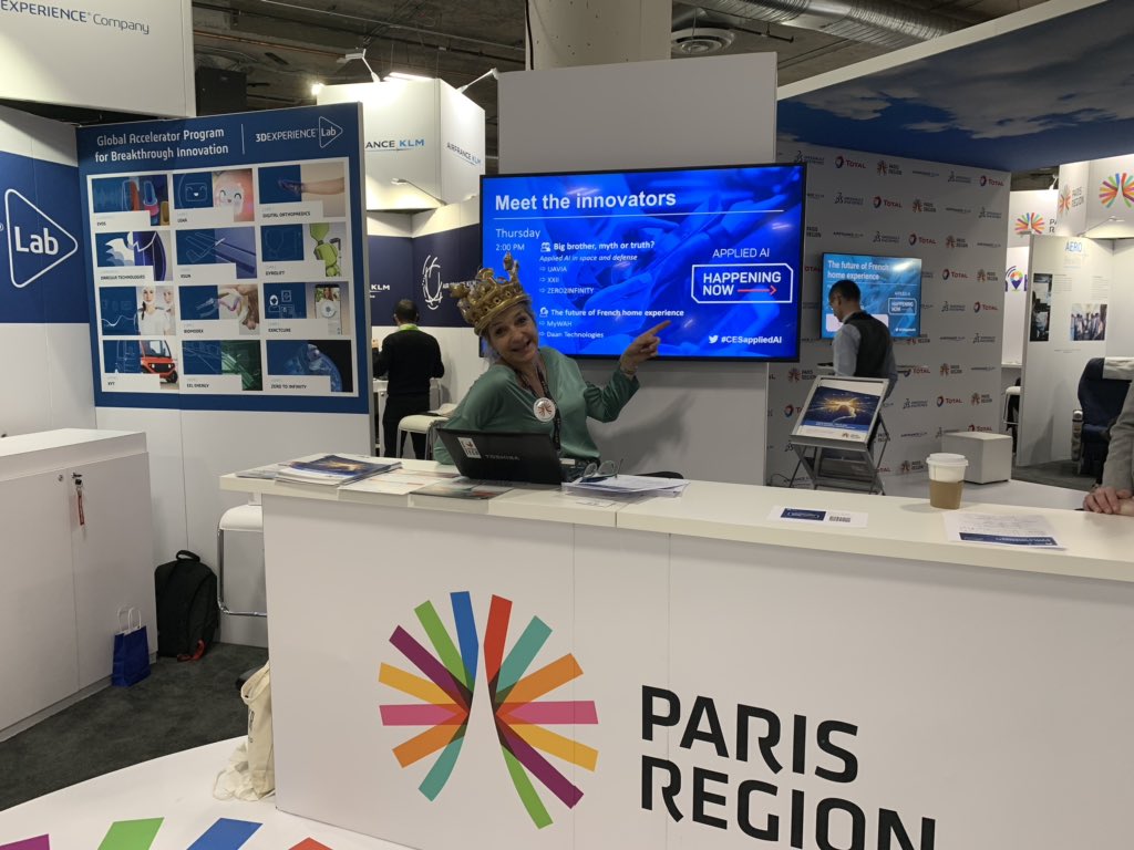 geraldine_gand's tweet image. Meet and make fun with the innovators here on the booth #50463 @ParisRegionNow @3DEXPERIENCELab #CESAppliedAI #startups #innovators #AI #robotics #space #health