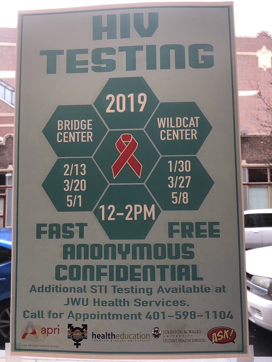 JWUGenderEquity's tweet photo. Free HIV testing at the Bridge Center https://t.co/UtZqFydBWd
