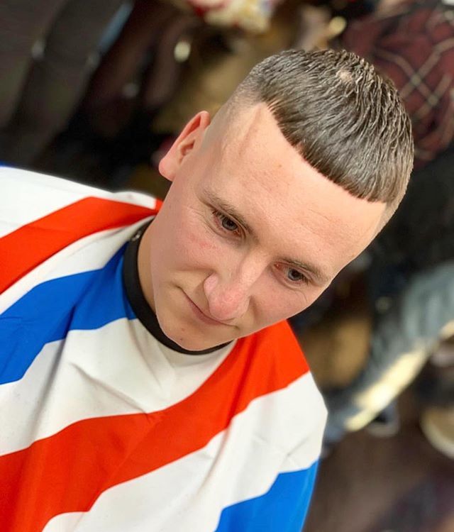 Roy Cropper for <a href="/ughchxnt/">Connor Hunt</a> Finished with <a href="/uppercutdeluxe/">Uppercut Deluxe</a> Matt Pomade. Back Open 9AM - 8PM Tomorrow! 💈✂️💈 #barbershop #crop #gdmn #goodmans #hastings #stleonards #tattooshop #uppercutdeluxe