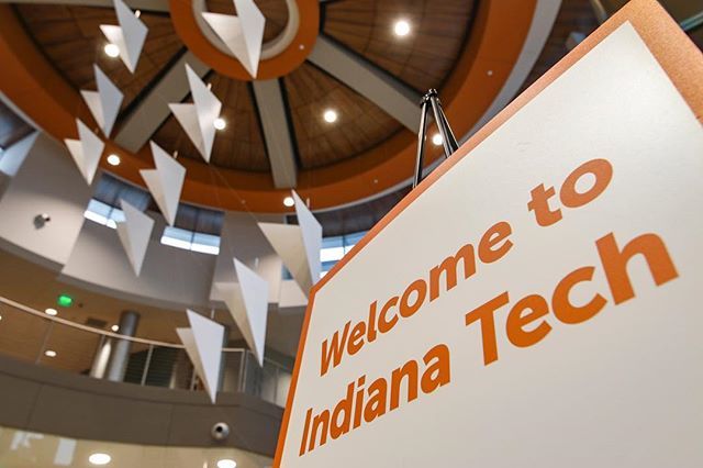 IndianaTech's tweet photo. With one more week until the start of the Spring semester, we’re starting to see more and more students on campus. To both our new and returning students- welcome back! #indianatech #lifeattech https://t.co/gQqhsSc5Gt https://t.co/lE2AeHVxlN