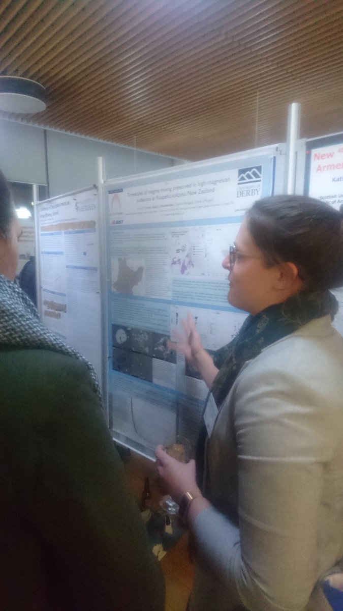 BDaviesGeo's tweet photo. Day 2 of VMSG and it's drinks and posters after a day of geochemistry &amp; petrology! 

@volcano_katy @vmsg_uk #vmsg2019 https://t.co/xBC4tCiiQH