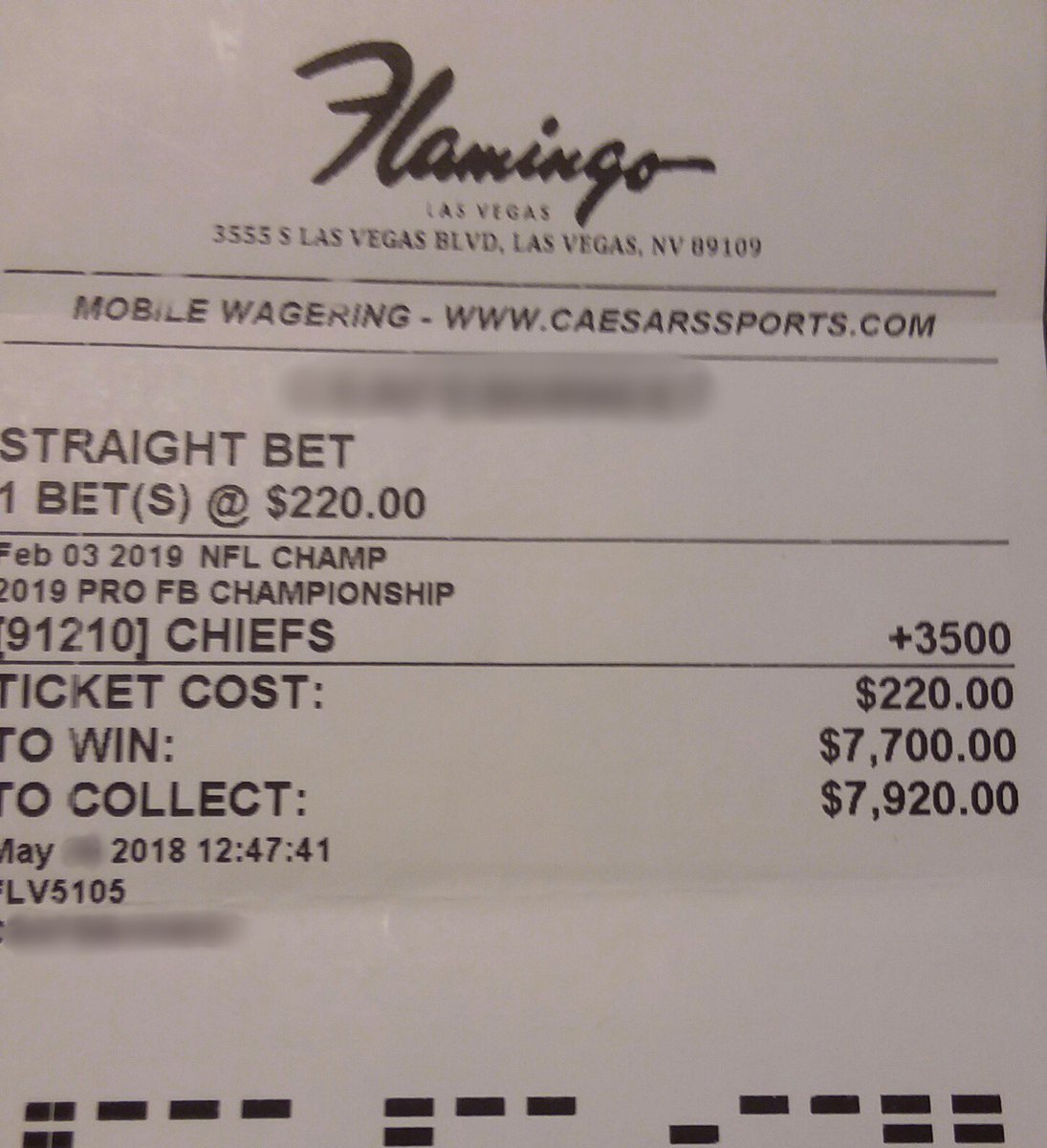 PropSwap's tweet photo. #LetsRoll This $220 35/1 KC Chiefs Super Bowl ticket was just SOLD for $1,320! That’s a 500% ROI for the Seller #PigsGetFat 🐷 https://t.co/sjewpMTeWV