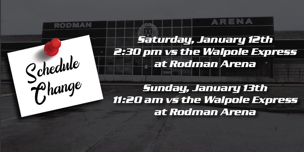 Due to schedule changes within the EHL we’ve altered our weekend plans. 😎